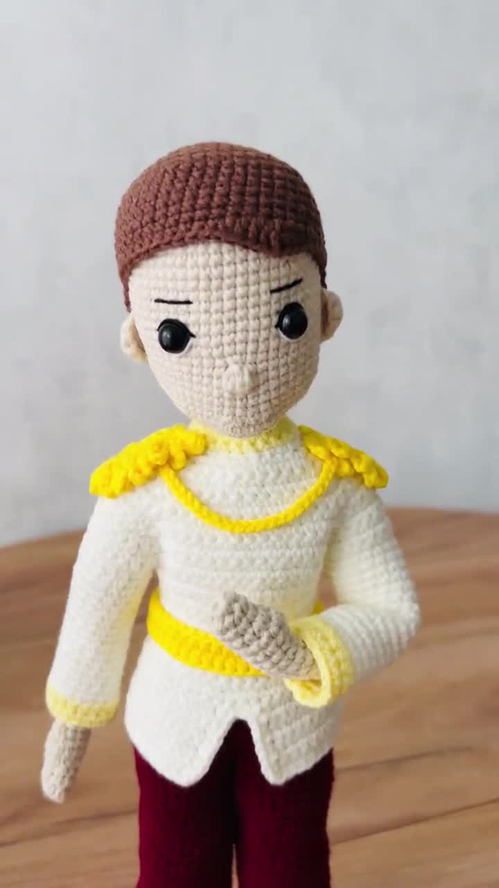 Amigurumi Prince Pattern, Crochet Prince Pattern, Crochet Boy Doll
