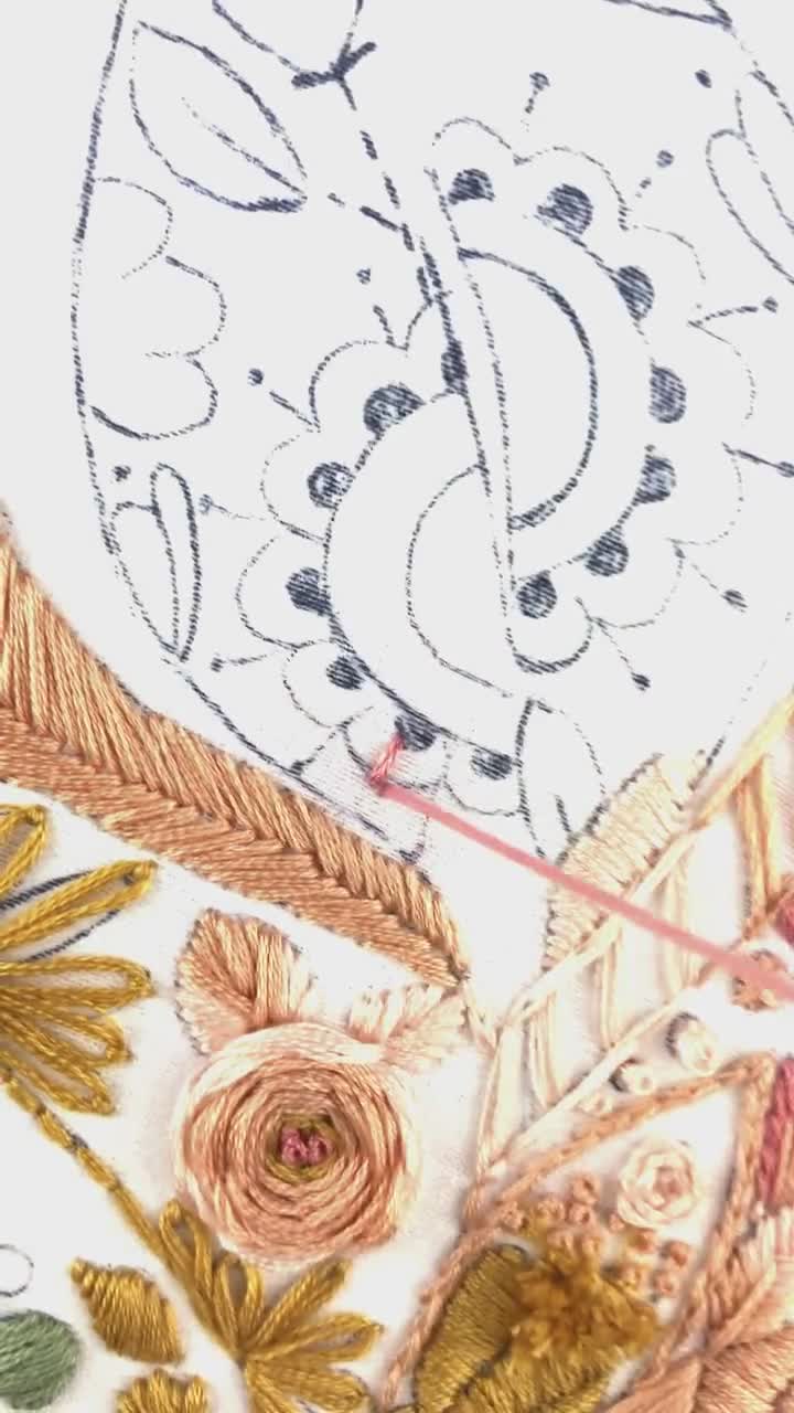 Feather Embroidery Pattern / Embroidery Pattern Pdf / Download