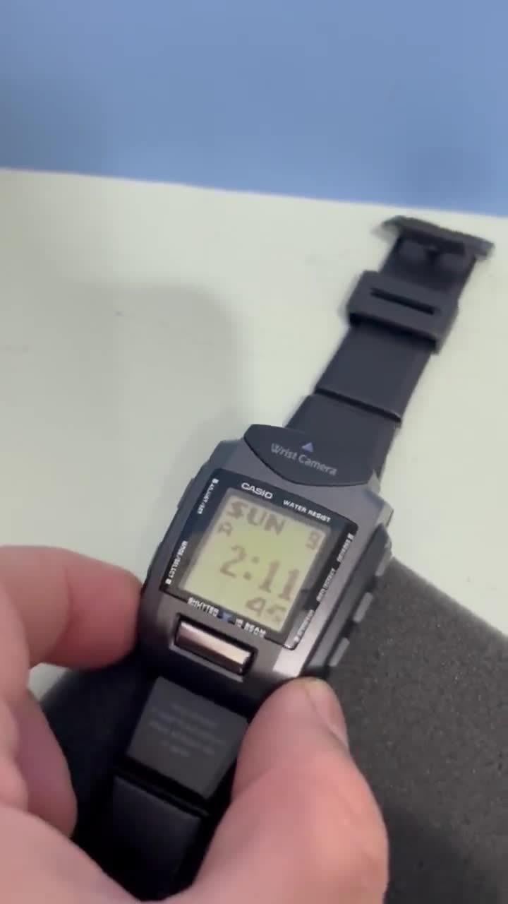 CASIO WQV-1 Wrist Camera 時計 VINTAGE CASIO WRIST CAMERA WQV-1 JAPAN WATCH From Japan for