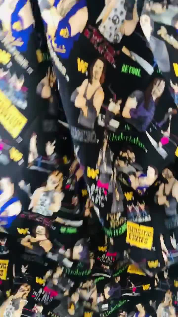 90s Vintage WF Scarf Nicole Miller Silk World Wrestling Federation