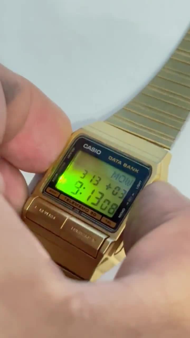 Rare Color Db-520 Vintage Casio Data Bank Telememo 50/ Watch Model