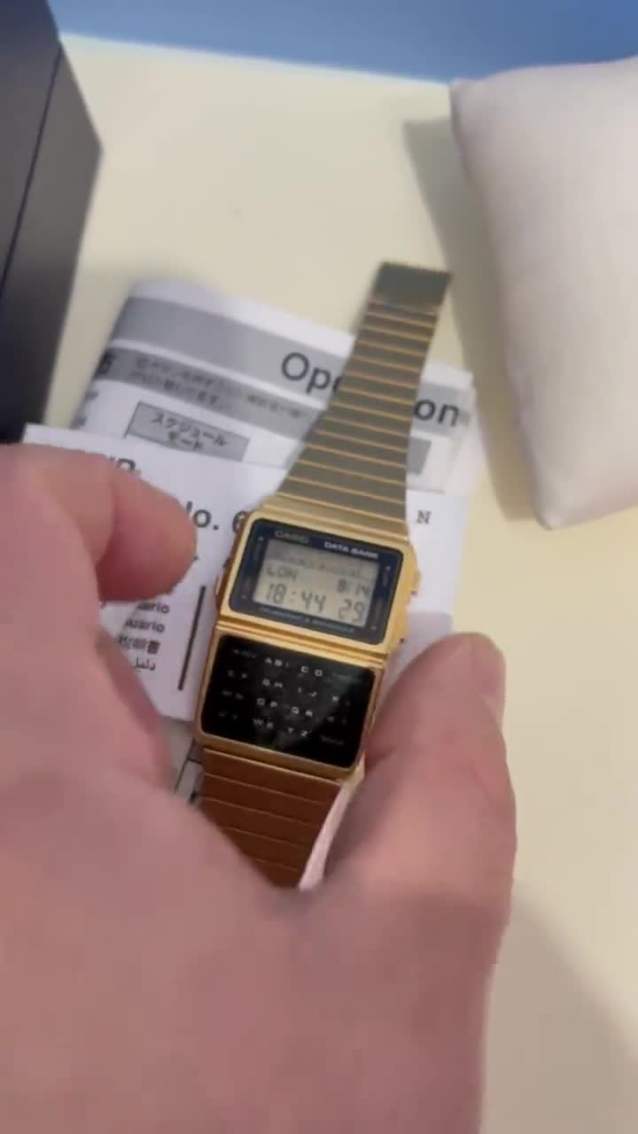 Unused Vintage RARE Gold Tone Vintage Casio DBC-610 Calculator