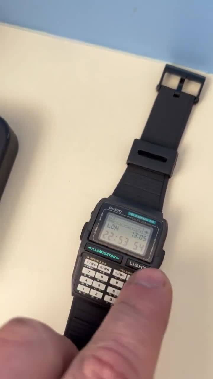 Vintage Nos Casio Dbc-63 Micro Cosmos Telememo 50 Databank