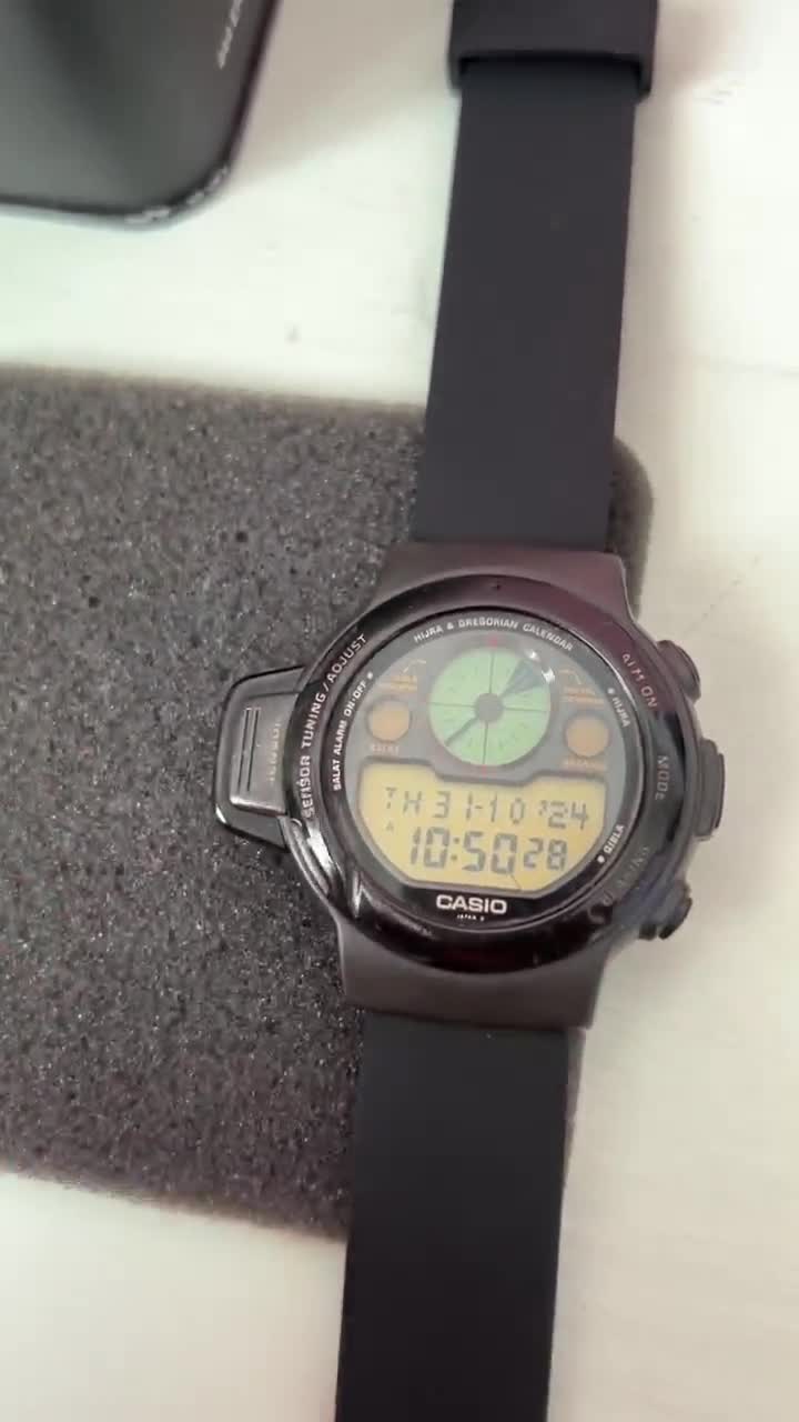 Vintage Casio Al-harameen Cpw-300 Hijra Gregorian Calendar Digital