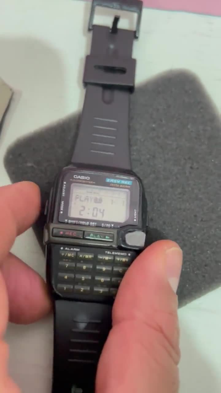 Vintage Casio DBC-V50 Easy Rec Data Bank Wrist Watch