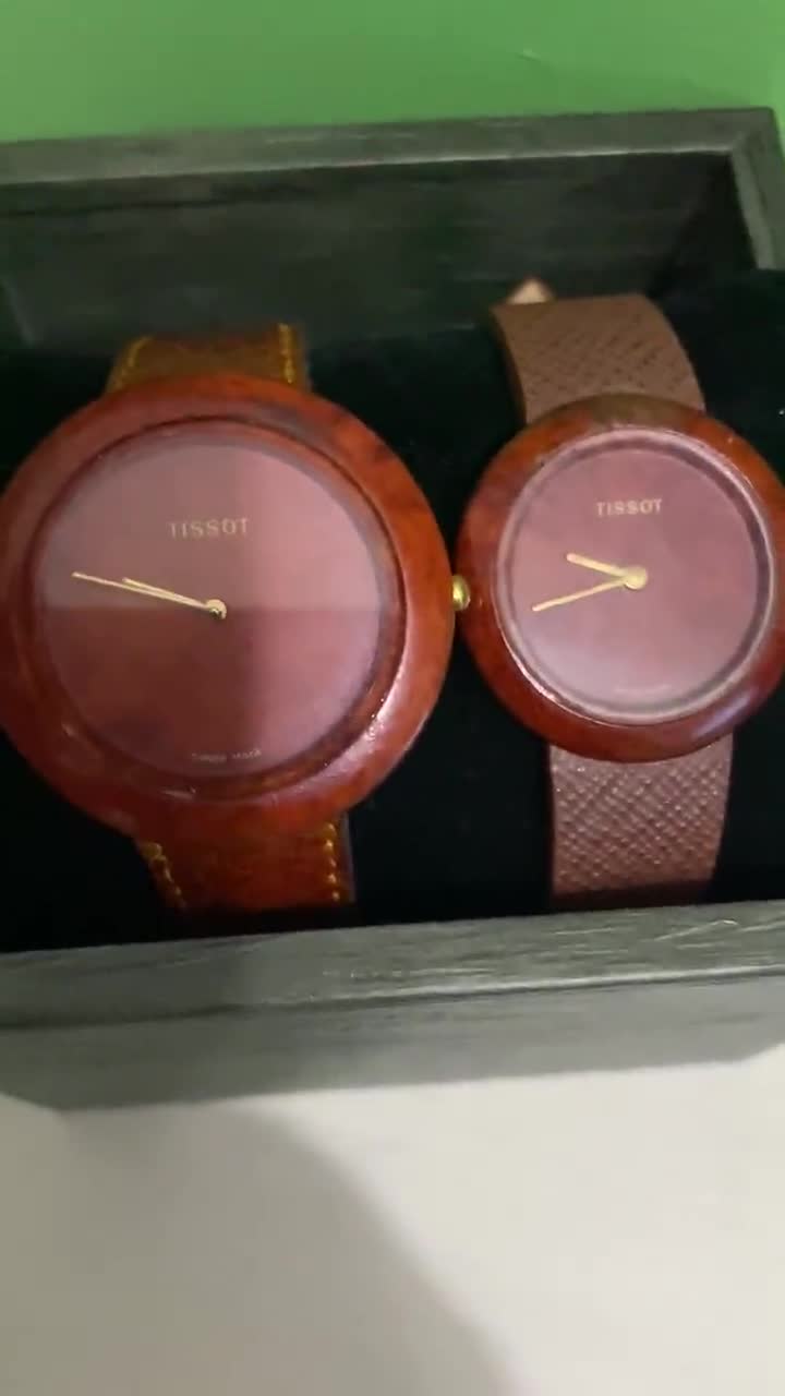 TISSOT木製 腕時計 Tissot Watch Swiss Watch Wooden Wristwatch - Etsy 日本