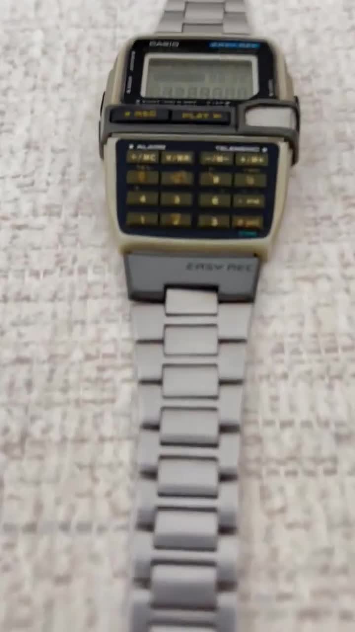 Vintage Casio DBC-V500 Easy Rec Data Bank Wrist Watch Telememo