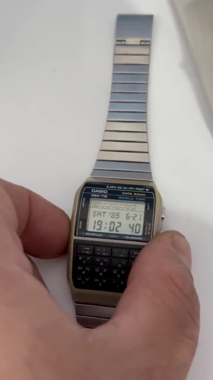 ヴィンテージ カシオ ウォッチ データバンク DBX-112 レトロ