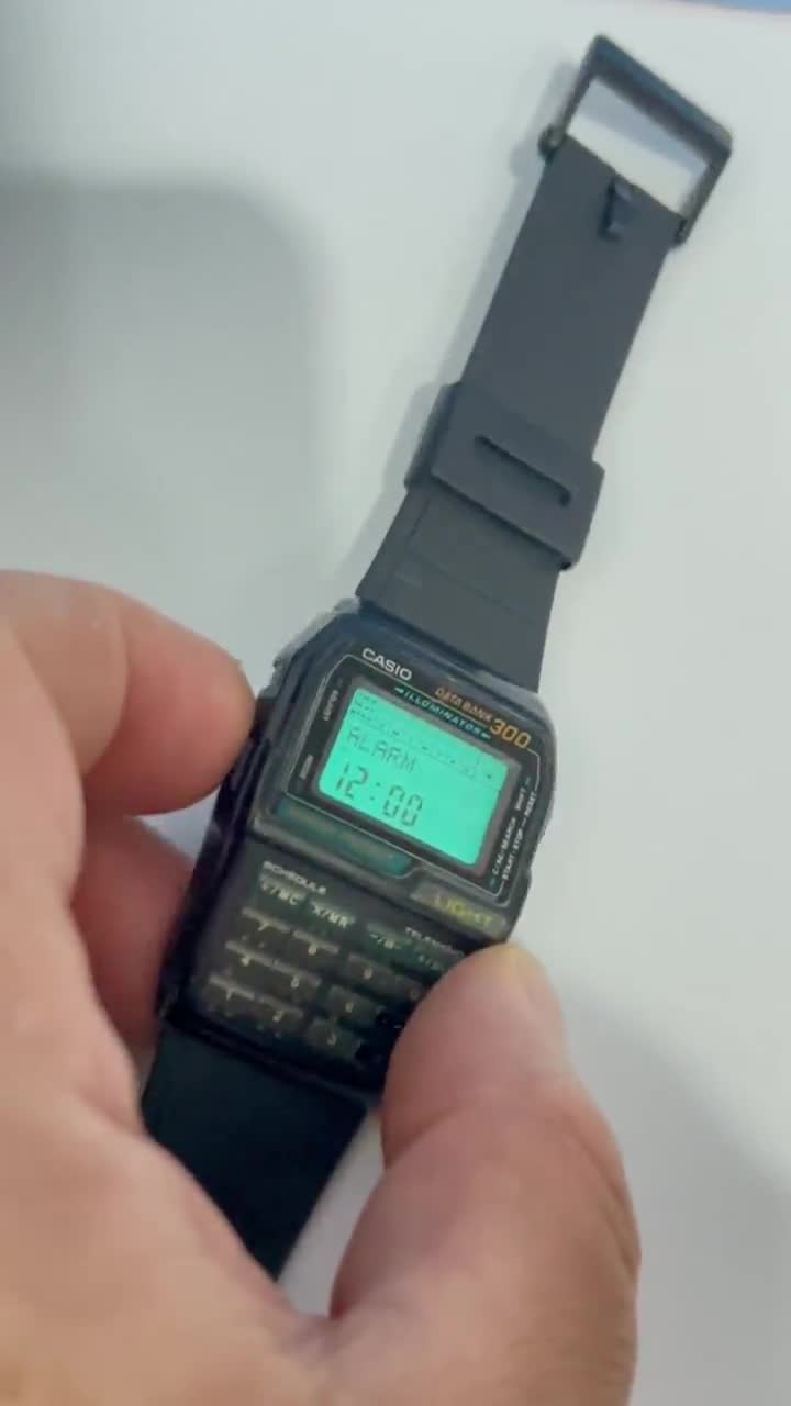Vintage Casio Dbc-310 Data Bank 300 Calculator Digital Watch Mod