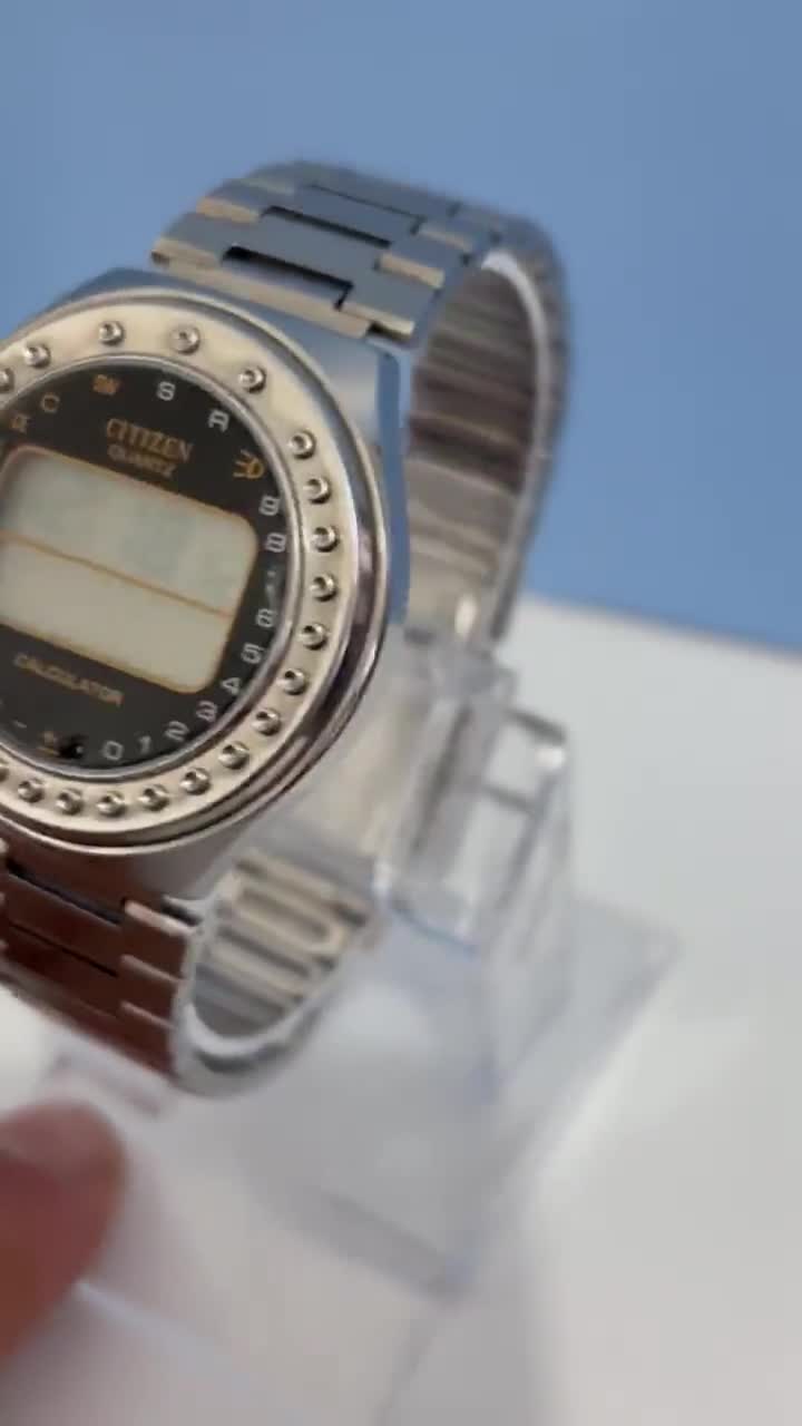 ULTRA RARE Collectible Citizen Scientific-calculator-watch 49-9315