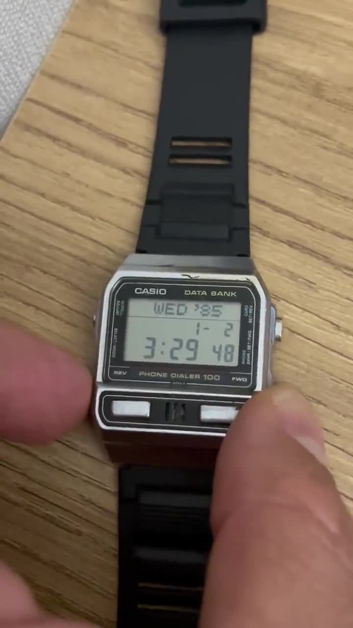 Data Bank Casio DBA-910 VERY RARE/ Phone Dialer Japan Men Wrist