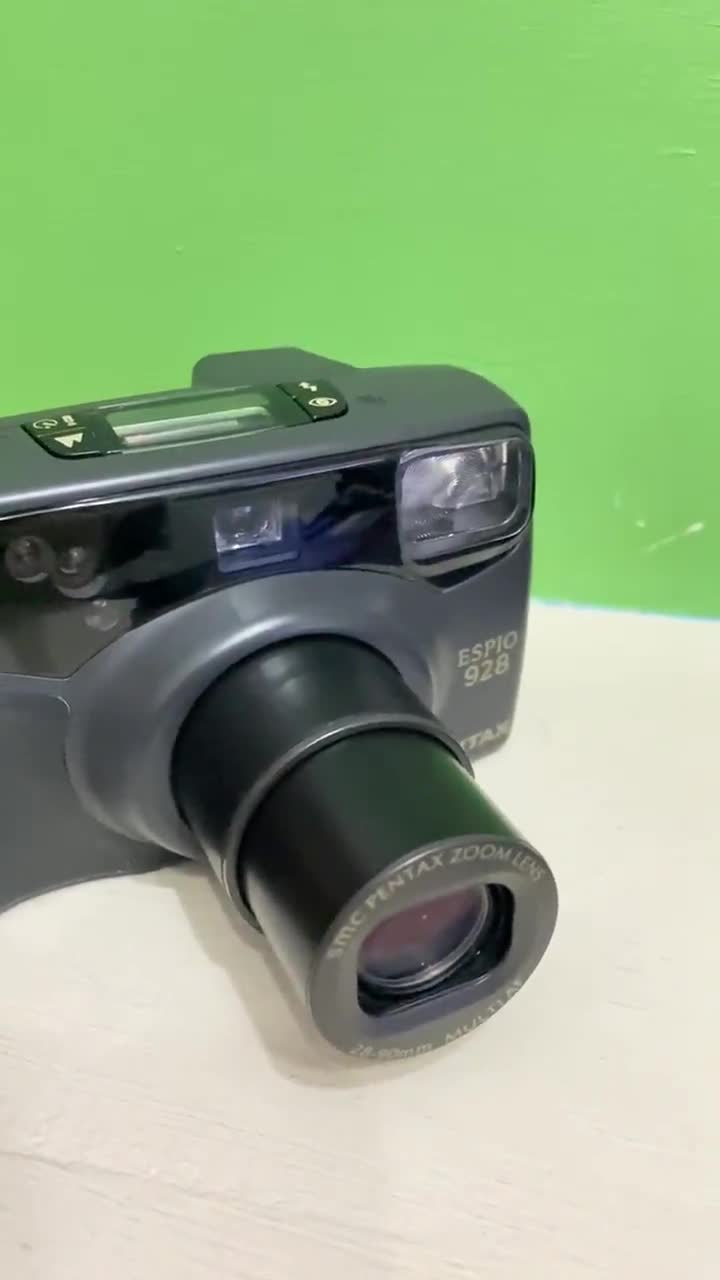 【完動美品】PENTAX ESPIO 928 ペンタックス フィルムカメラ TOP* FILM TESTED Pentax Espio 928 AF Zoom Camera 35mm Olympus Mju