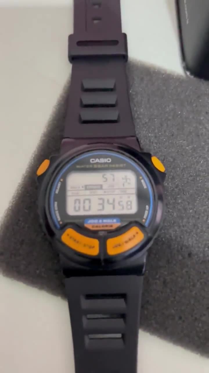 Vintage Casio JC-11 Jog & Walk Calorie Quartz Watch Japan