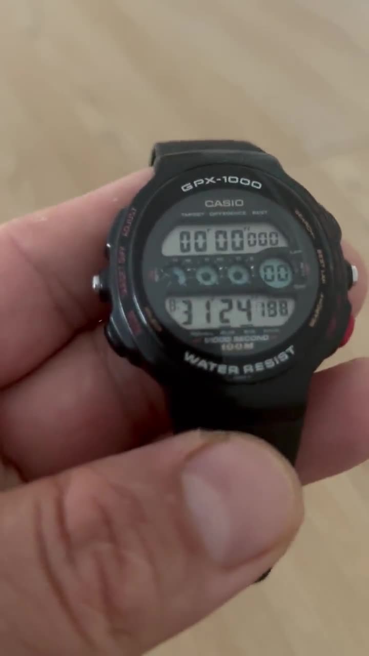 Rare Vintage Casio GPX-1000 Digital Watch - Collectible Japan