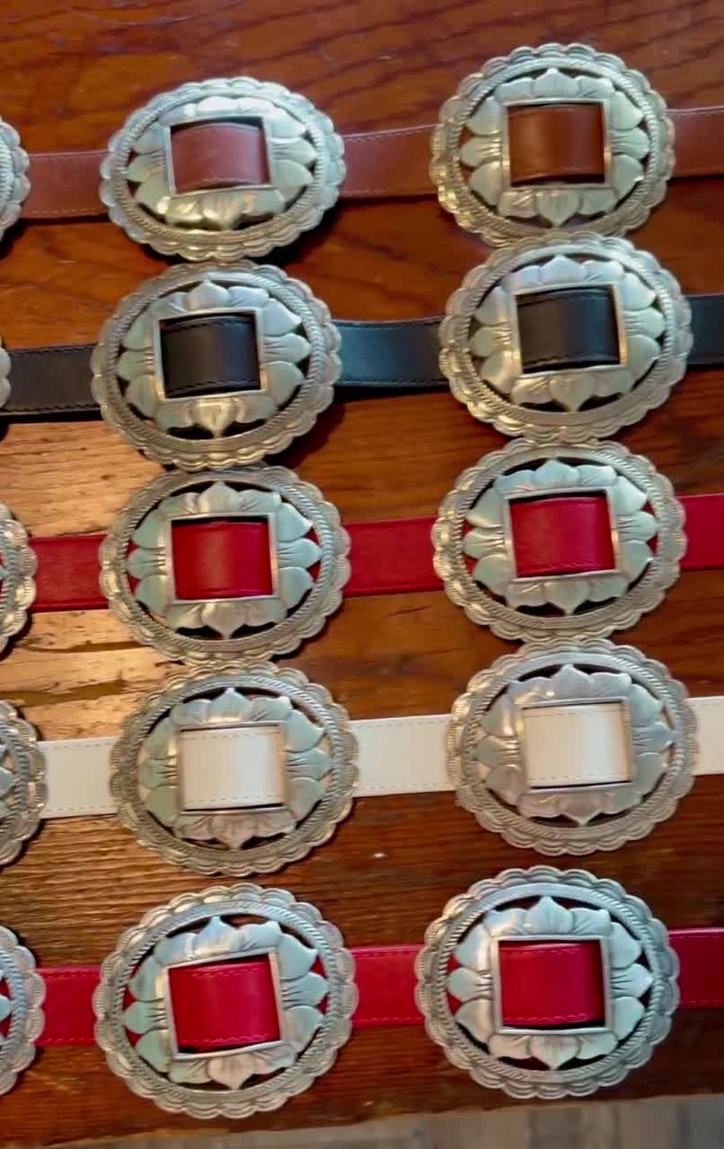 Brighton Sunflower Belt, Black Brown Red White S M L video poster