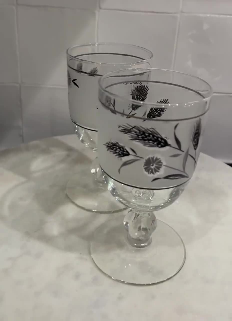 Libby Silver Leaves set of 4 stem/wine – Dupree's Vintage