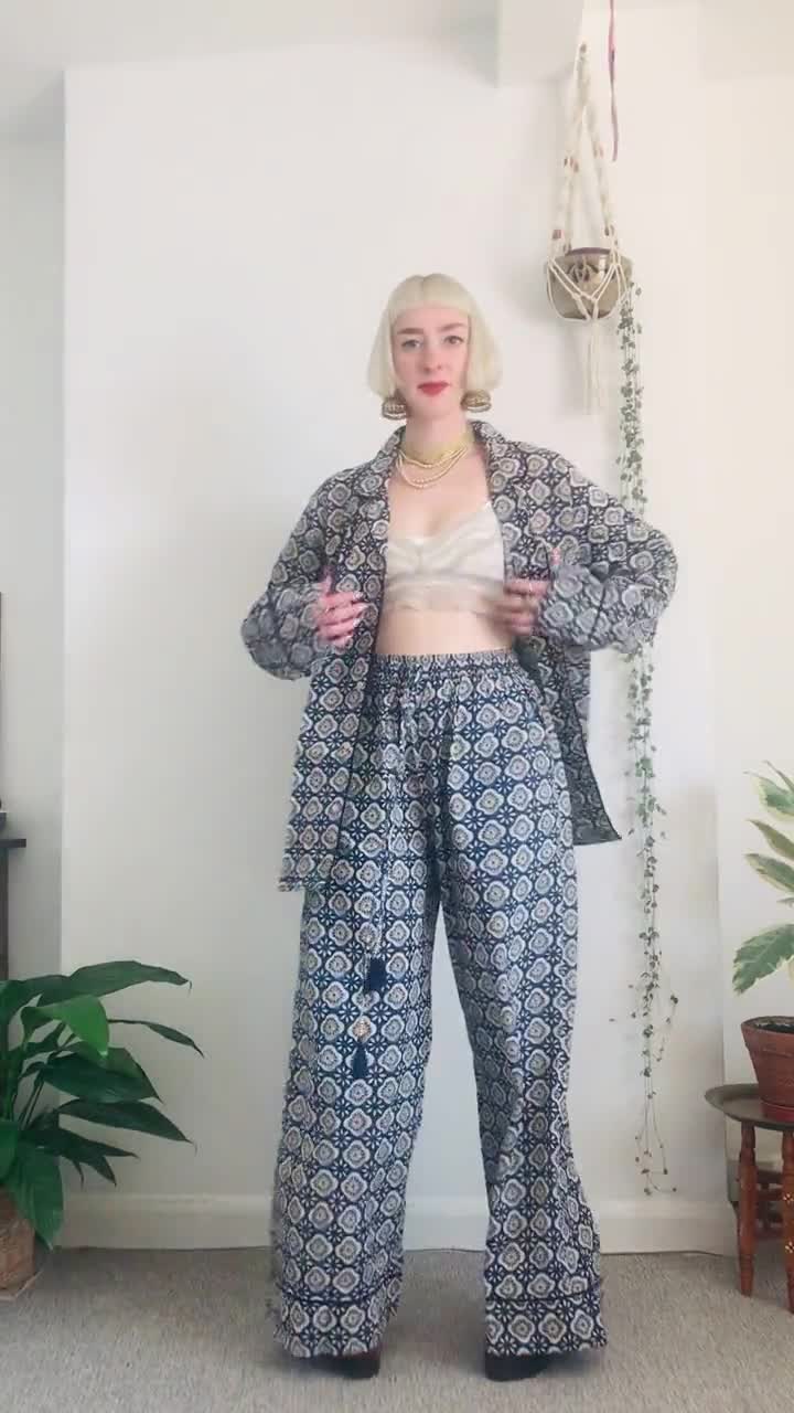 Camisa de pijama con motivo Monograma mixto - Mujer - Ready to Wear