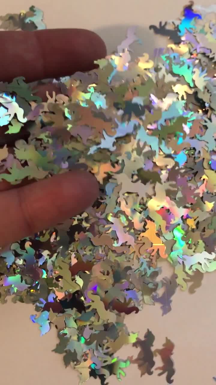 Mixed Iridescent Color Unicorn Large Size Horn Horse Magical Fun Party  Confetti Chunky Poly Glitter Epoxy Tumblers Ships From USA C9-3-5 -   Canada