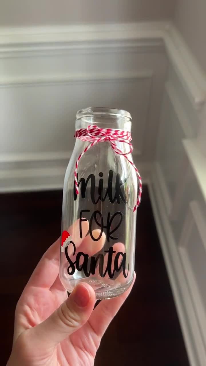 Milk for Santa Bottle, Santa Milk Bottle, Christmas Cup, Santa Glass, Milk  for Santa, Christmas Glass, Christmas Kitchen, Stocking Stuffer -   Denmark