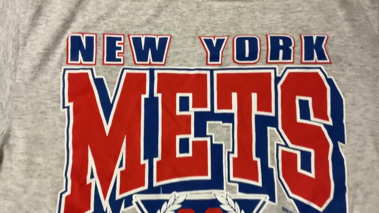 1991 New York Mets Vintage T-Shirt - Fits Like S/M - Trench 50/50