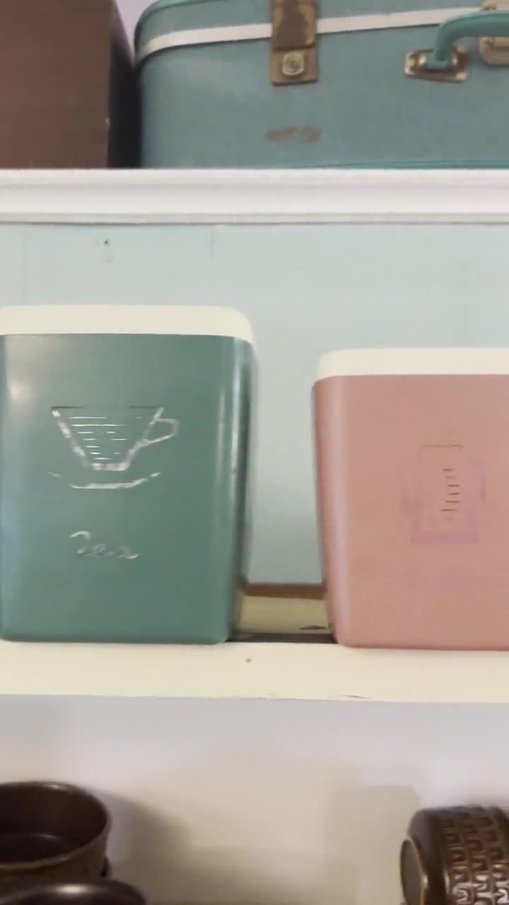 ビンテージNALLY WARE CANISTER (訳あり) Retro Nally Ware Canister Set of 5(s)