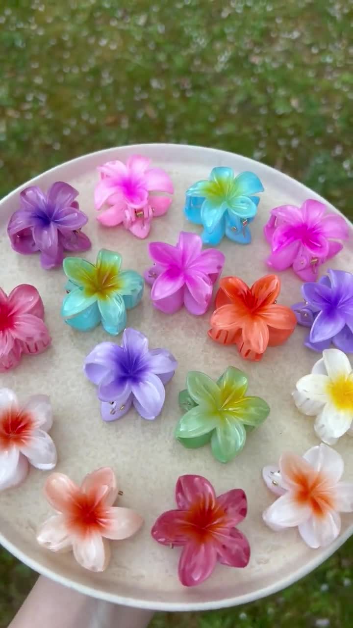 10 Mini-Haarklammern Mit Strass & Blumen-Design – Süße Haarnadeln Für Damen & Mädchen, Blau