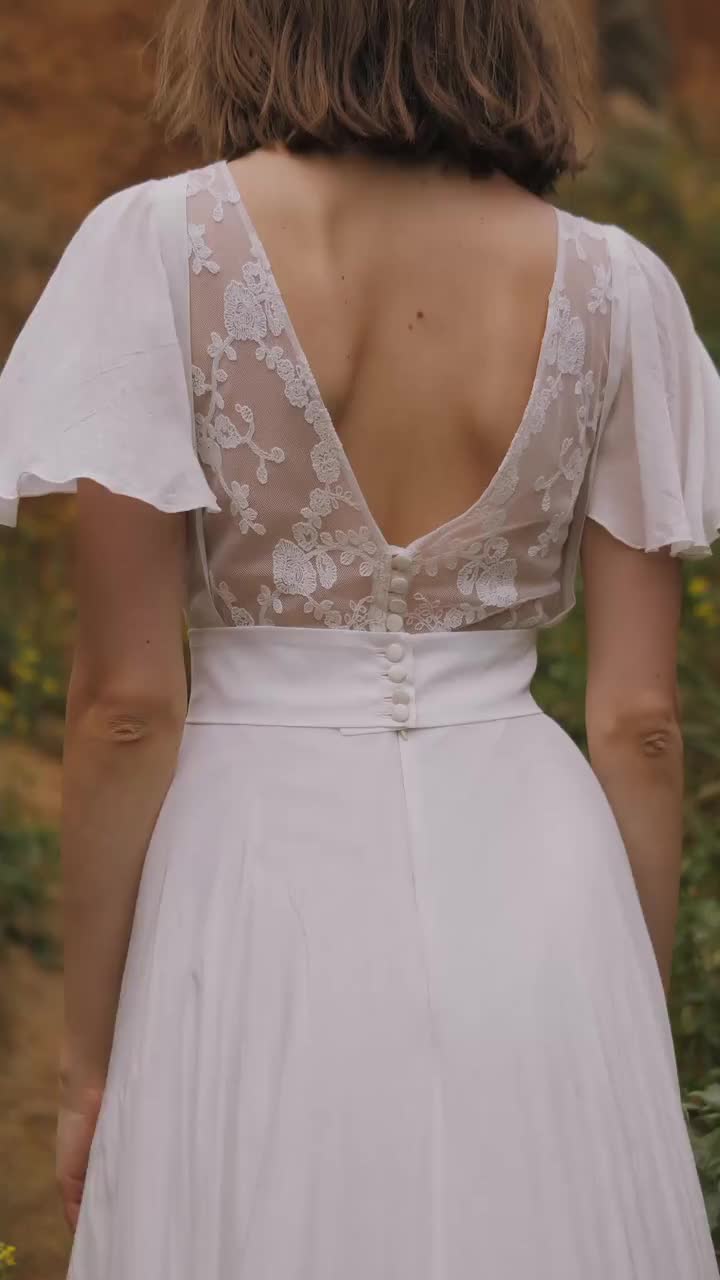 Western Wedding Dress Jen, Country Wedding Dress, Boho Chic