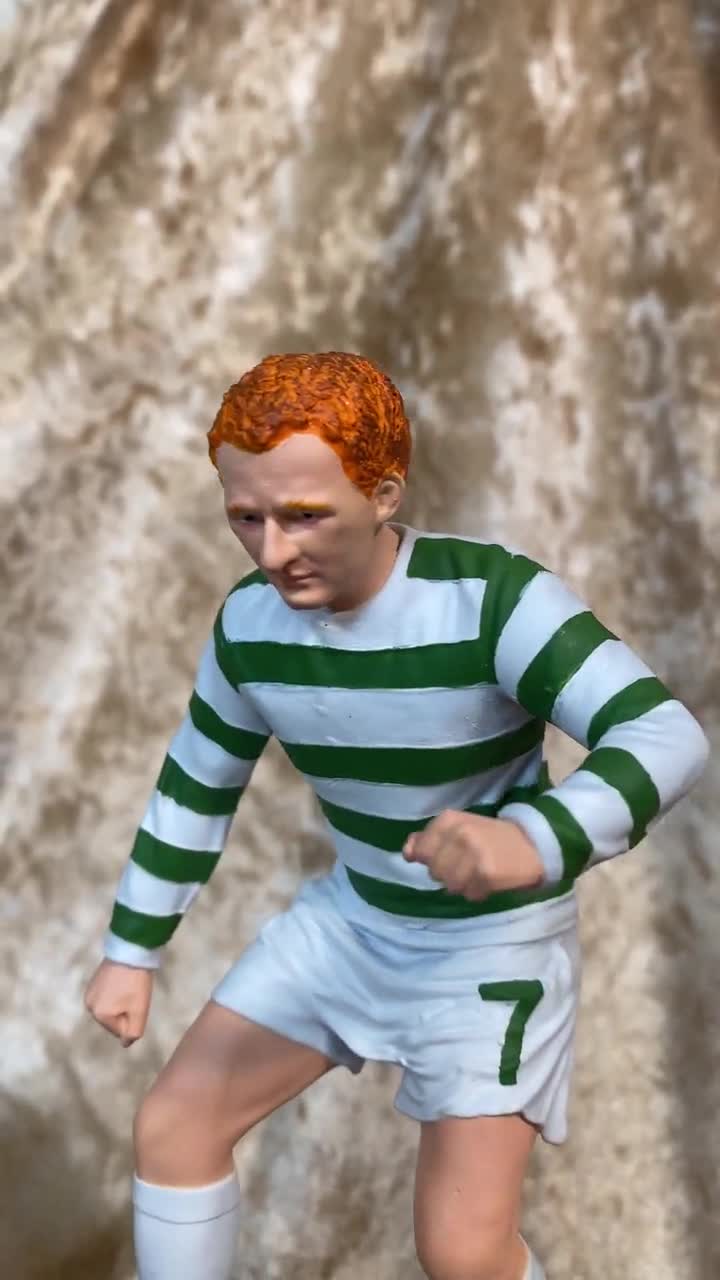 Jimmy 'jinky' Johnstone Resin Statue, Premium Hand Painted