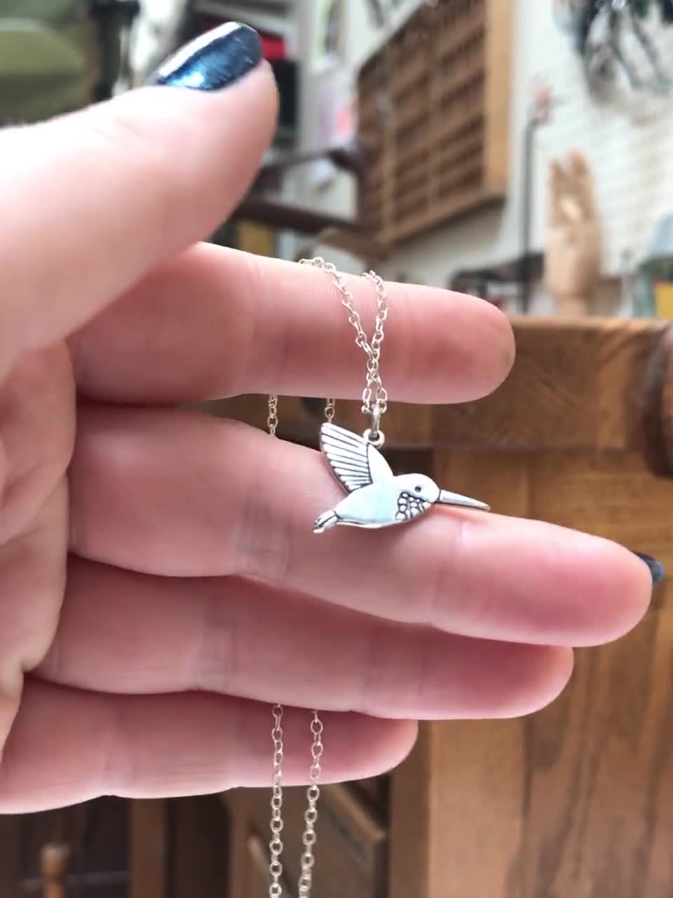 Collana di cristallo a goccia in argento sterling per nonna madre Regalo per la festa della