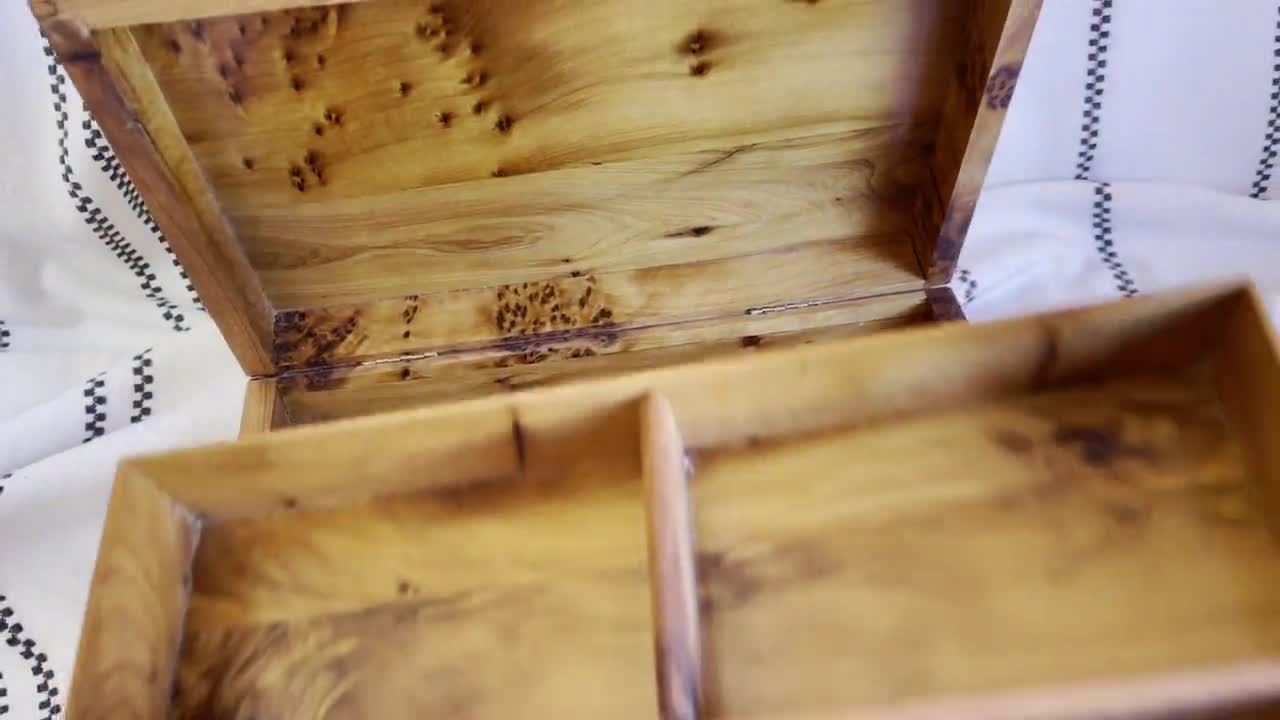 4 x3 Burl caja secreta de madera thuya, madera thuya de alta calidad, caja  de apertura mágica, caja de seguridad secreta, joyería pequeña caja de  madera thuya hecha a mano -  México