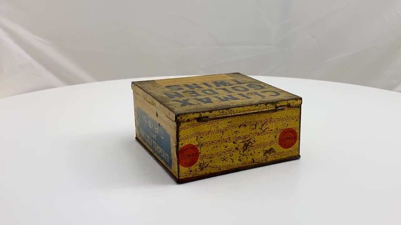 climax golden twins tobacco Vintage Climax Golden Twins P Lorillard Co Tobacco Tin