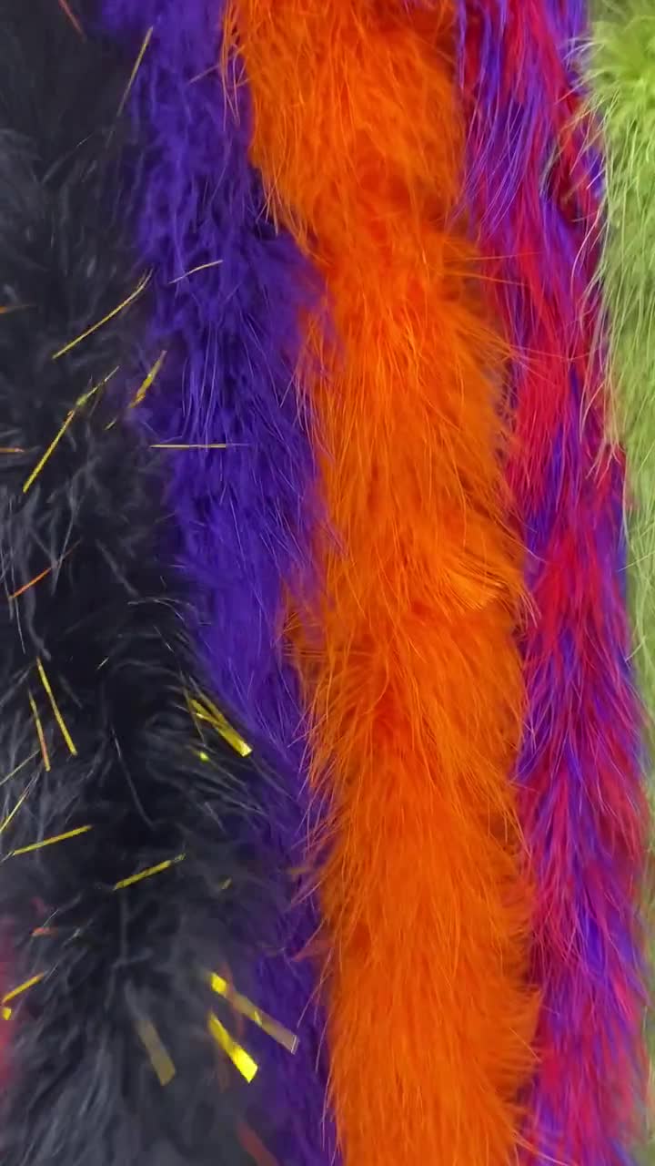 Mardigras Mix Turkey Feather Boas in Multi Colors | Buy Fluffy Boa