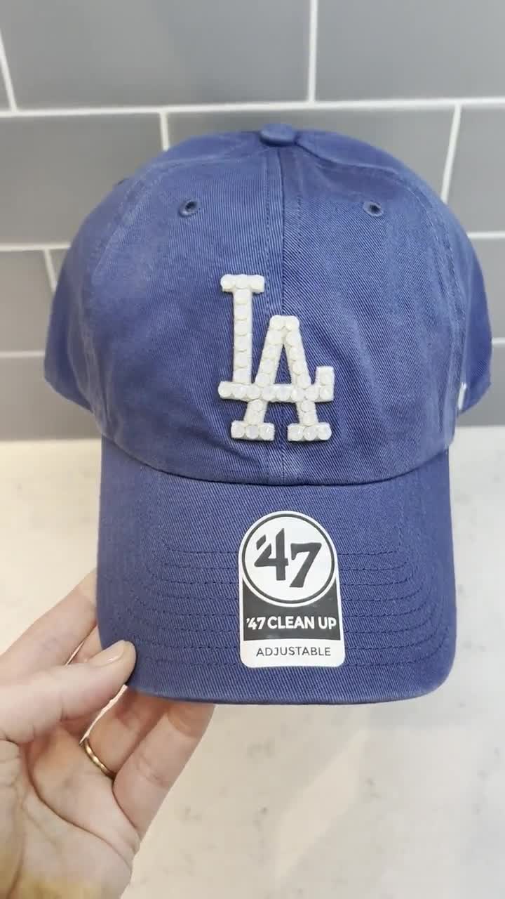 47 Brand Women's Los Angeles Dodgers Sparkle Cap in Blue