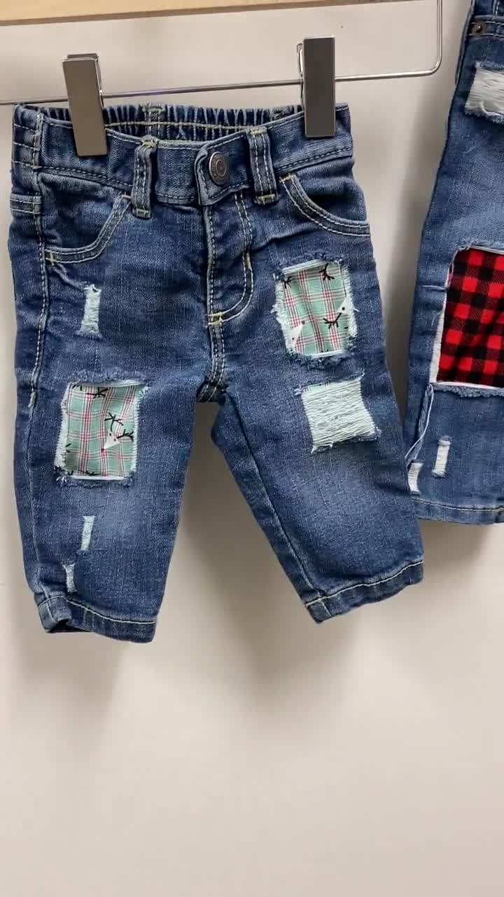 Baby Boy Distressed Jeans Toddler Jeans Unisex Jeans Distressed