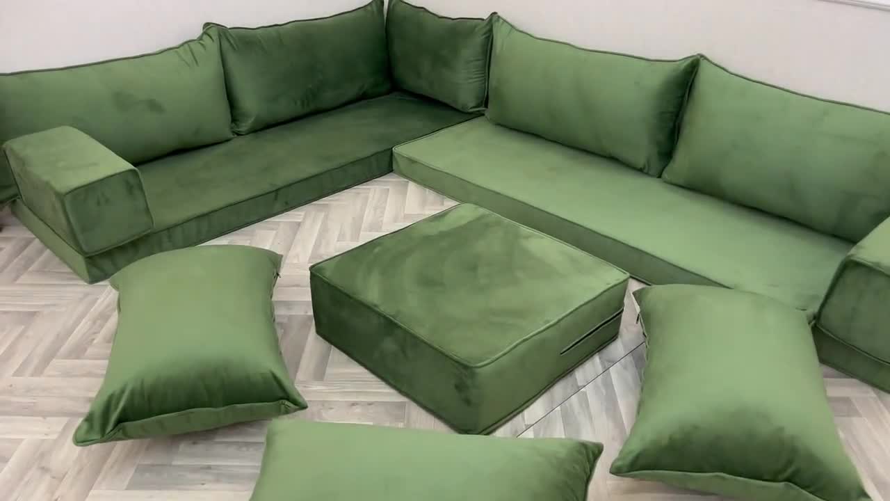 グリーン ベルベット ソファ org.jpg