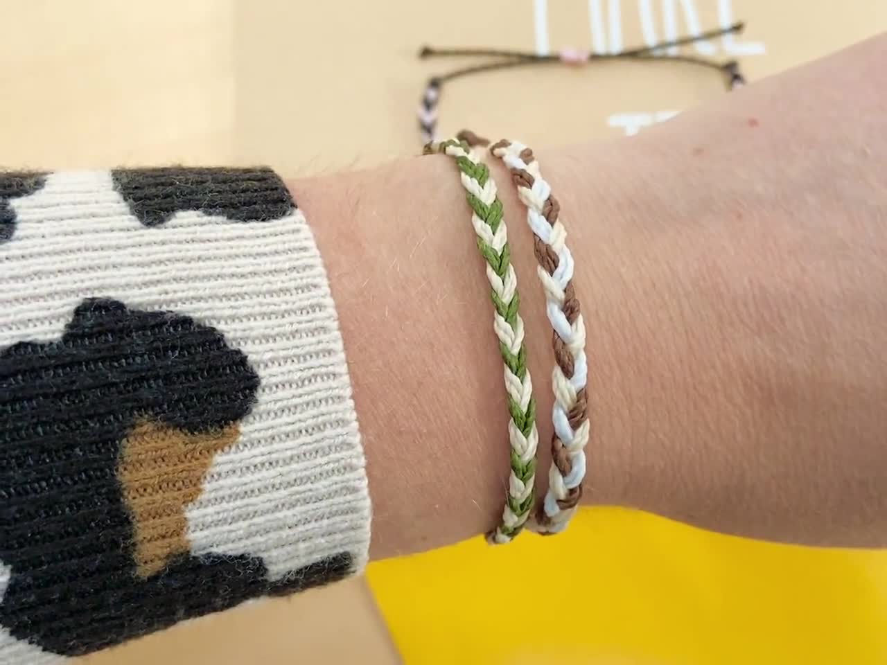 How to Make Bracelets with Yarn  Braided Friendship Bracelets - Adventures  of a DIY Mom