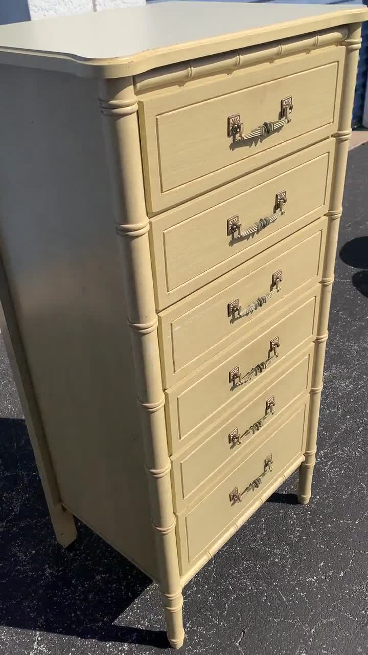 Henry Link Style Bali Lingerie Chest Faux Bamboo Chest of Drawers