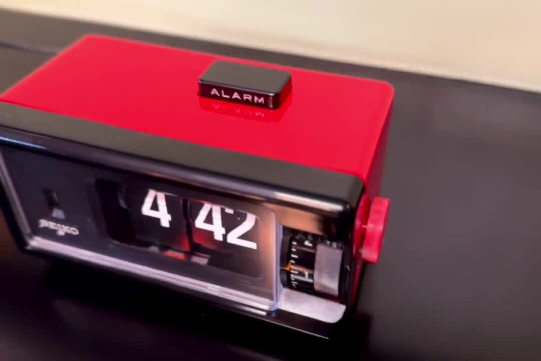 Restored Mid Century Seiko DP-690 Flip Clock in Original Red - Etsy