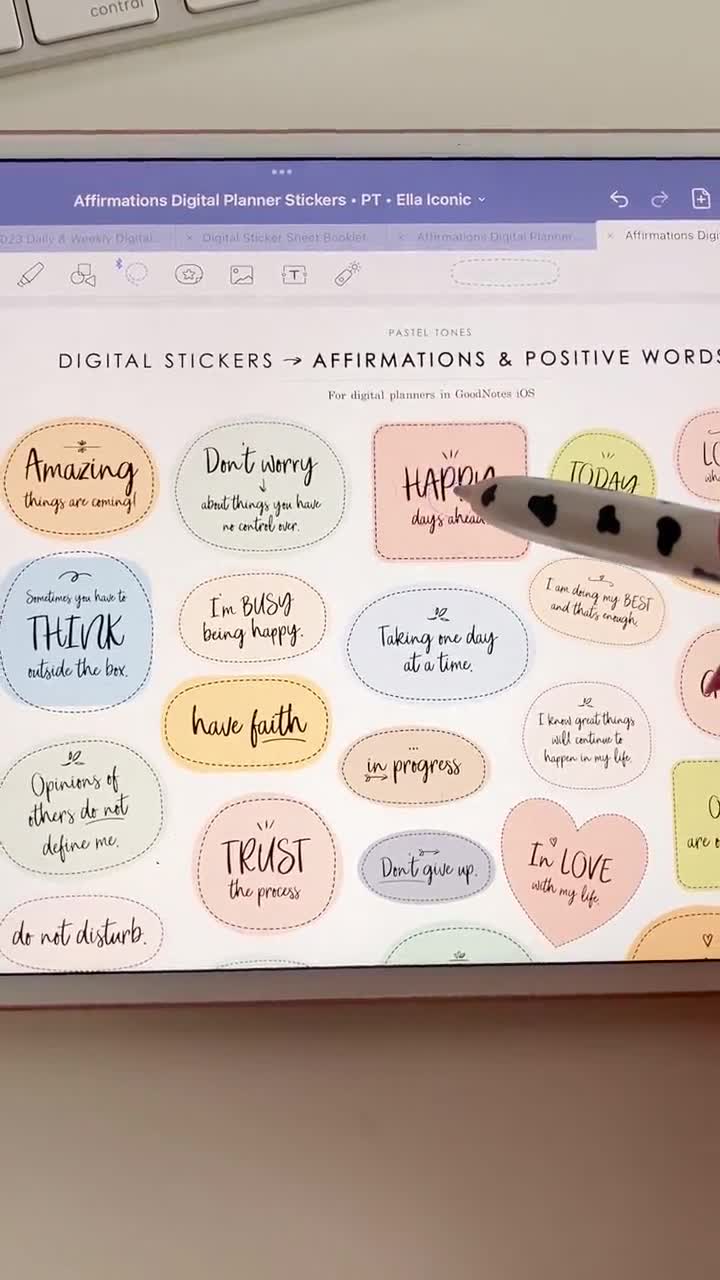 Affirmation Stickers – AshLee Digital Studio