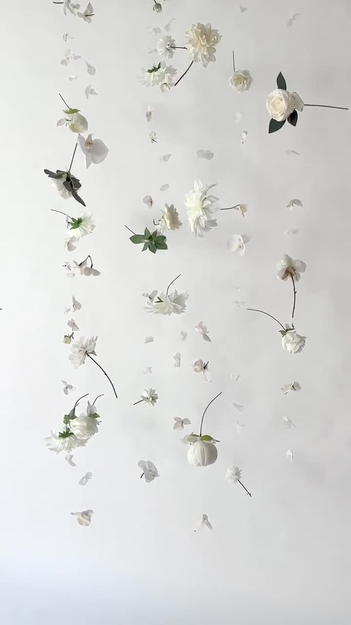 Flor Hanging Flower Garland Installation Home Decor, Weddings, Photography,  Interior Design multiple Sizes Available and Custom Colours 