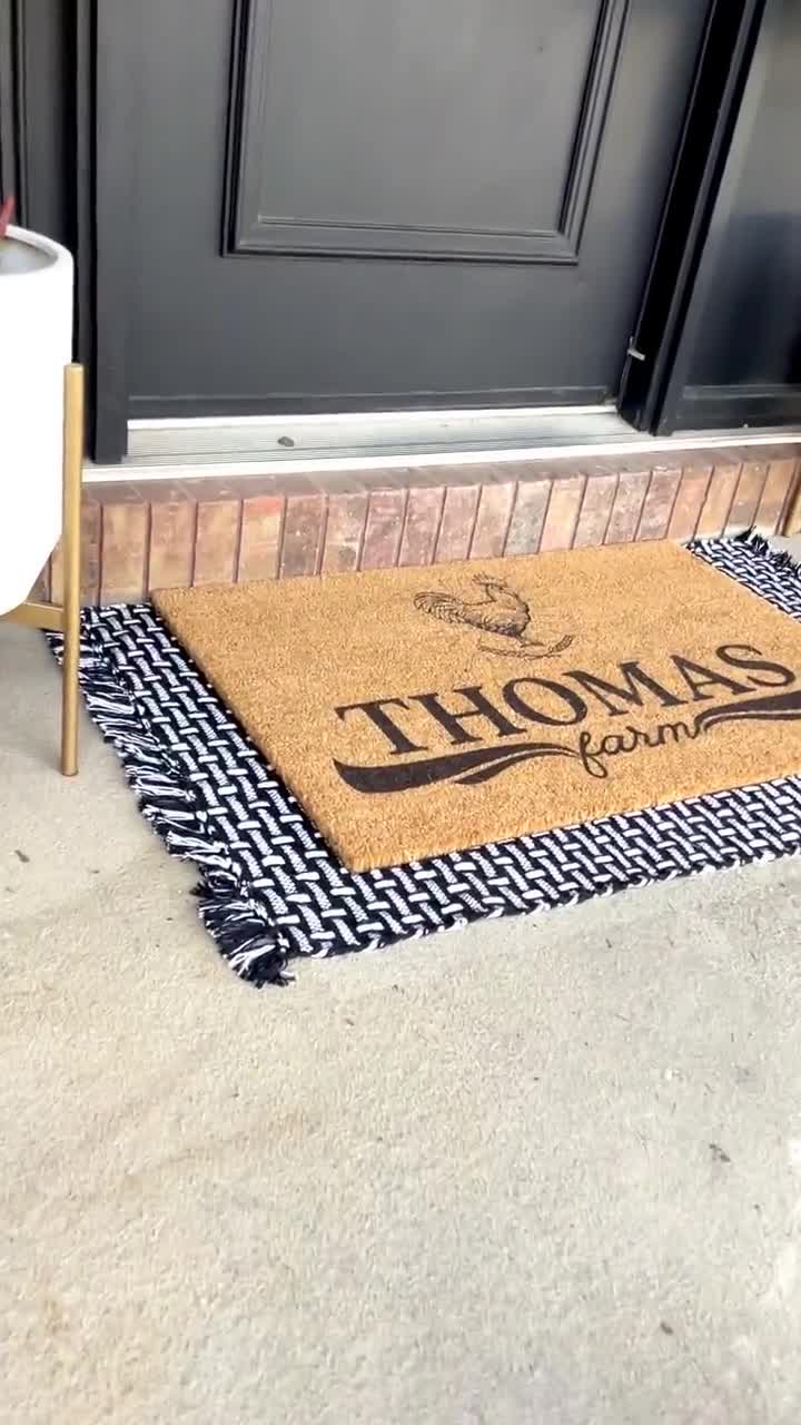 Custom Doormat, Personalized Boho Door Mat, Entry Rug, Customized Rubb -  customoutpost