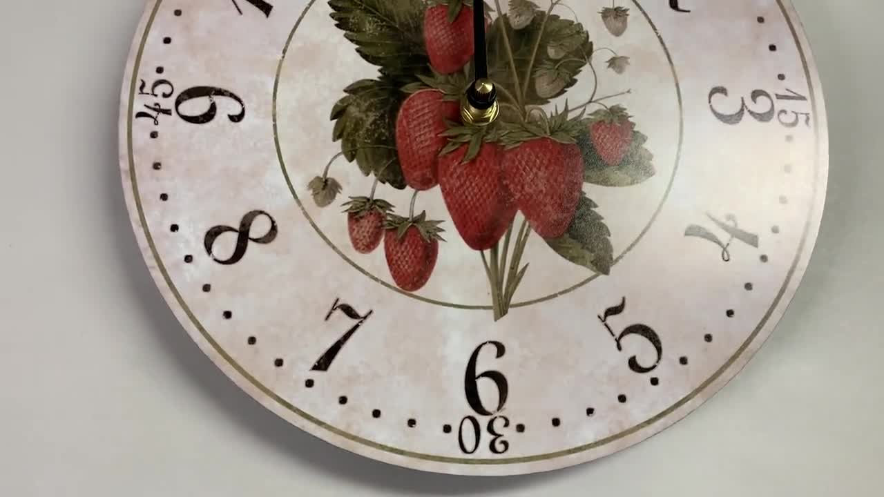 ストロベリークロック - ストロベリー壁掛け時計 - Etsy 日本 ストロベリークロック - ストロベリー壁掛け時計 - Etsy 日本