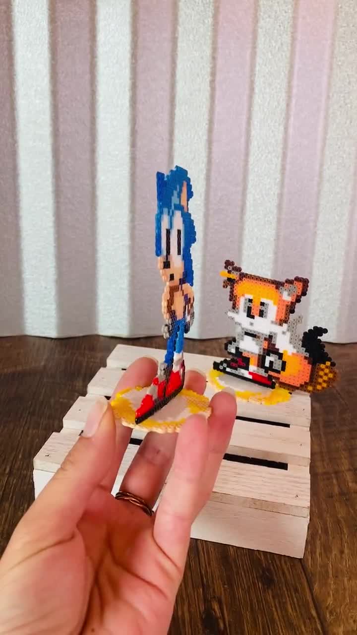 Sonic the Hedgehog Mini Bead Sprite Perler Artkal Pixel Art Retro