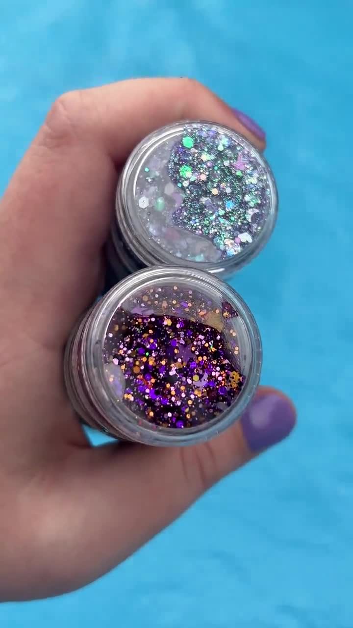 Holographic Chunky Face & Body Glitter Gel by Moon Glitter 12ml Glitter  Face Paint 