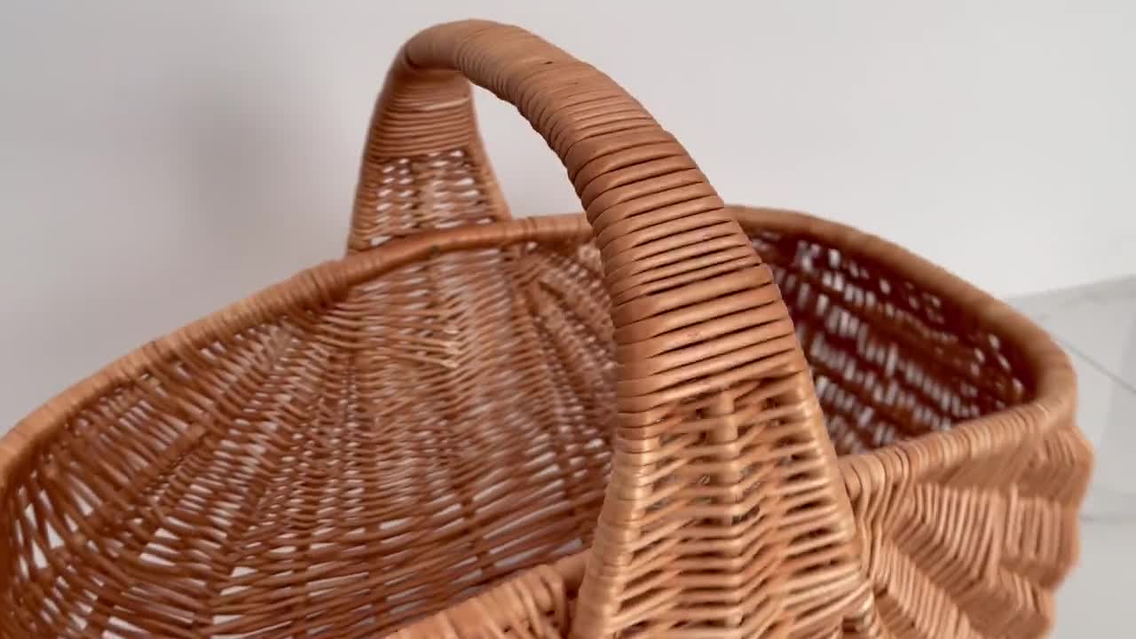 Large Wicker Basket, Large Gathering Basket, Firewood Basket, Big Display  Basket, Willow Basket 