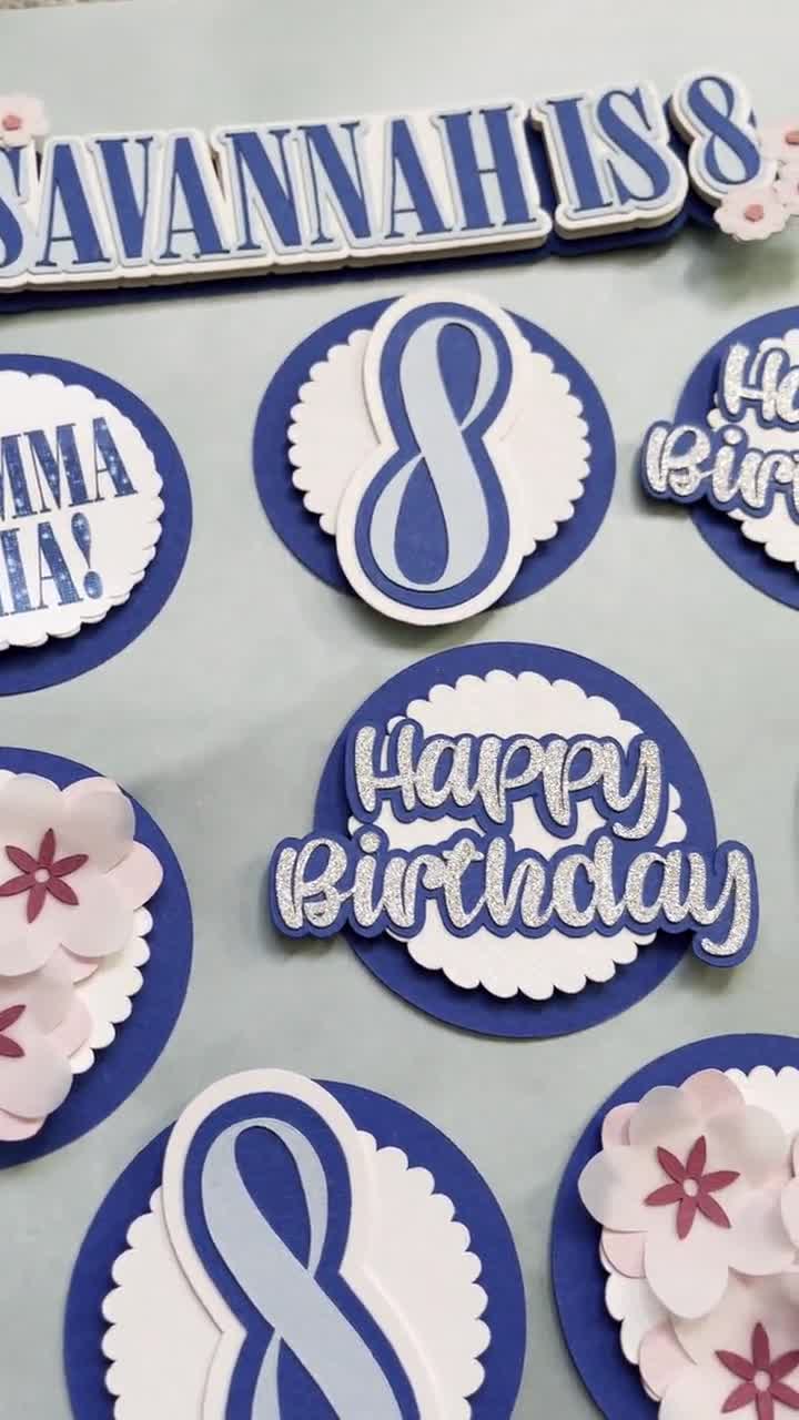 Buy Mamma Mia Cupcake Toppers, Mamma Mia Cake Topper, Mamma Mia Party,  Mamma Mia Birthday, Mamma Mia Theme Online in India 