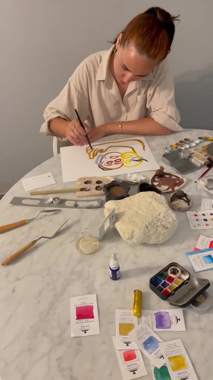 Rosso Venezia, watercolours Essee Earth & Essence video poster