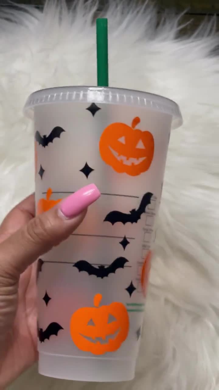 Halloween Cold Cup / Bats Cup / Ghost Cup / Pumpkin Cold Cup