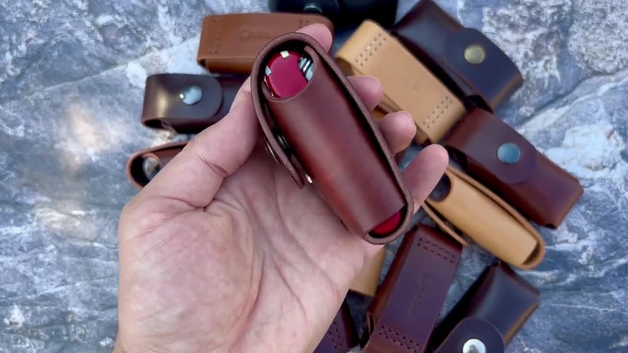 Bolsa de cinturón de cuero para Victorinox MiniChamp funda de cuero hecha a  mano navaja suiza Mini Champ funda de funda -  México