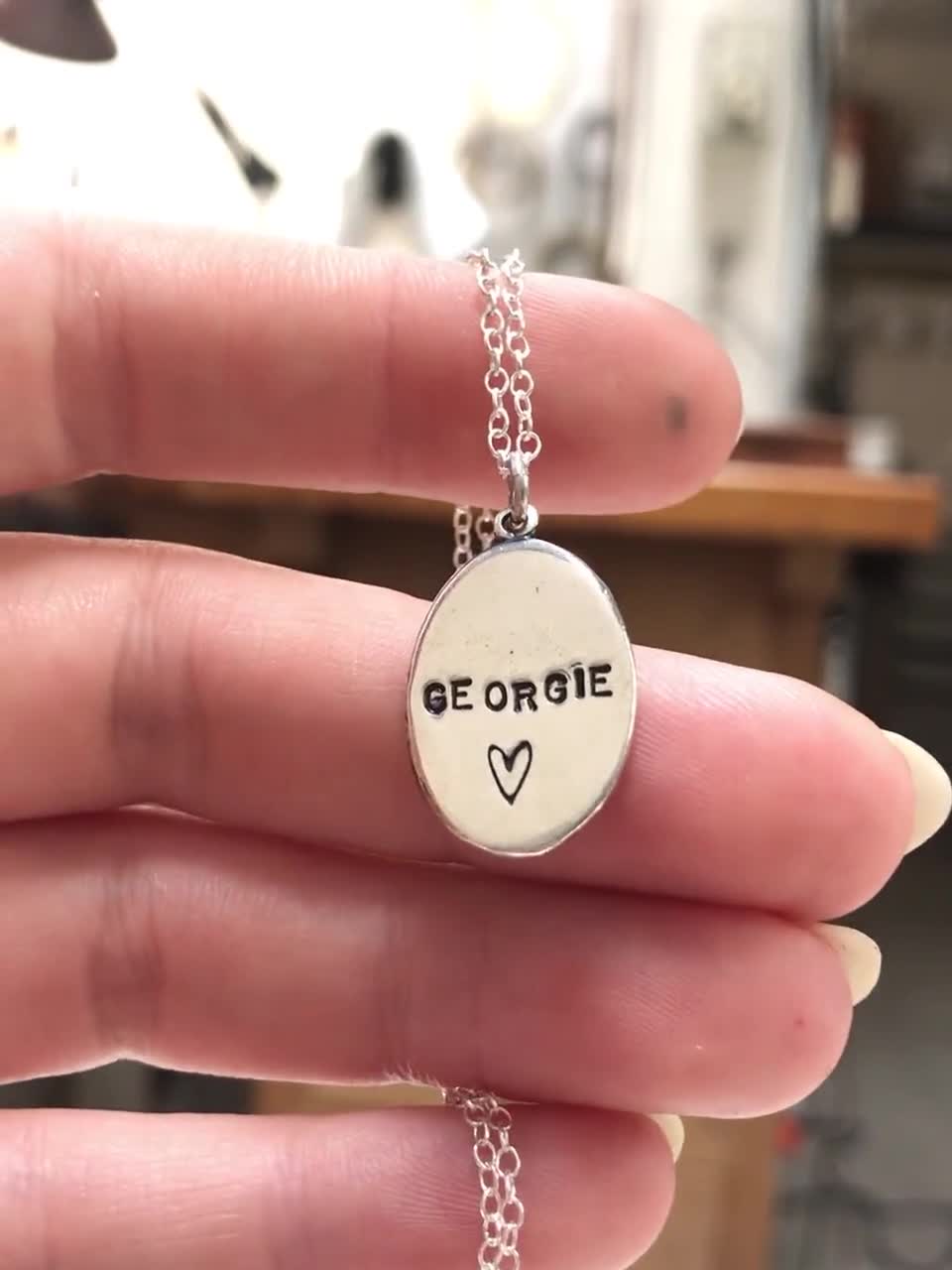 Sterling Silver Angel Dog Necklace: Custom Pet Memorial Pendant video poster